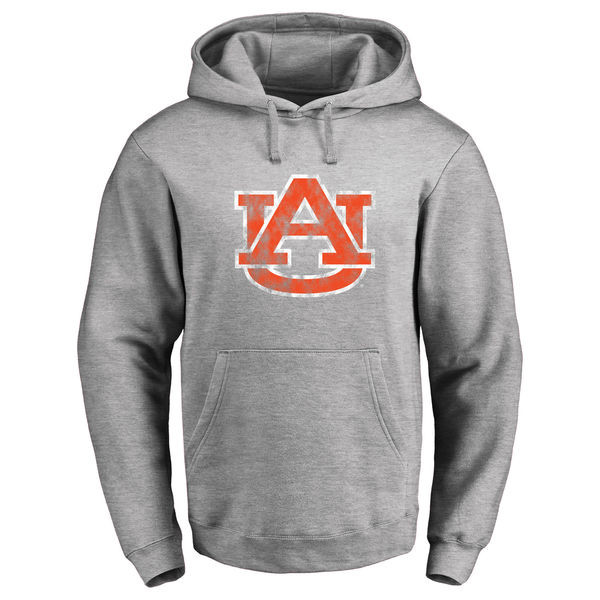 Auburn Tigers Men's Gray Orange Hot Printing College NCAA Authentic Football Hoodies QES4274FJ